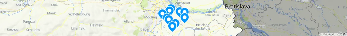 Map view for Pharmacies emergency services nearby Rauchenwarth (Bruck an der Leitha, Niederösterreich)